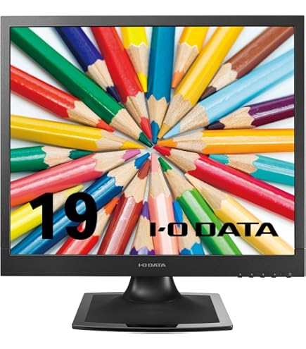 Amazon.co.jp: I-O DATA 19型スクエア液晶ディスプレイ ブラックLCD